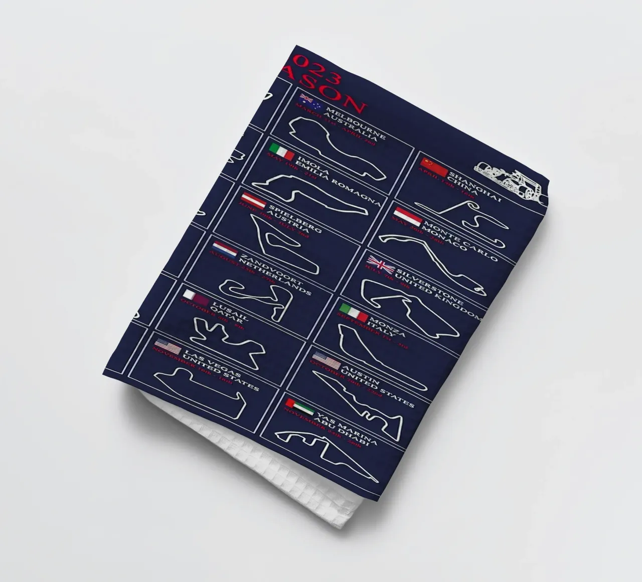 Circuit de formule 1 2023 torchon de hanna shop