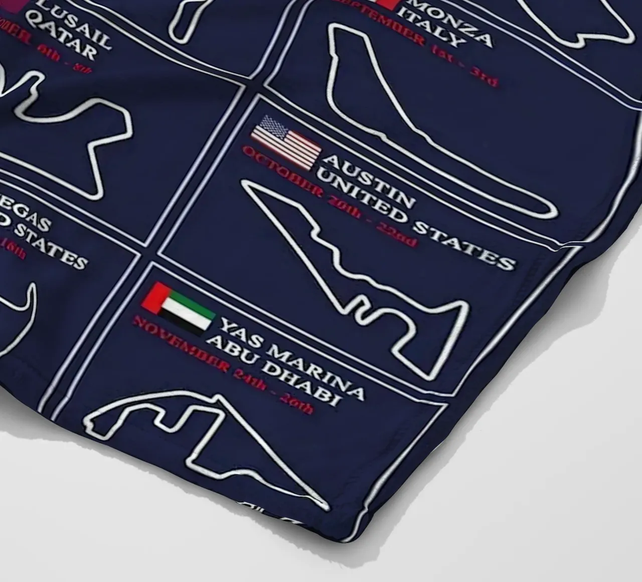 2023 Circuito di formula 1 coperta in pile da hanna shop