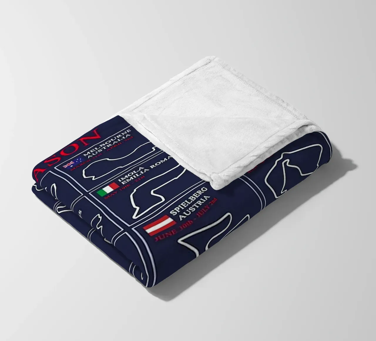 2023 Circuito di formula 1 coperta in pile da hanna shop