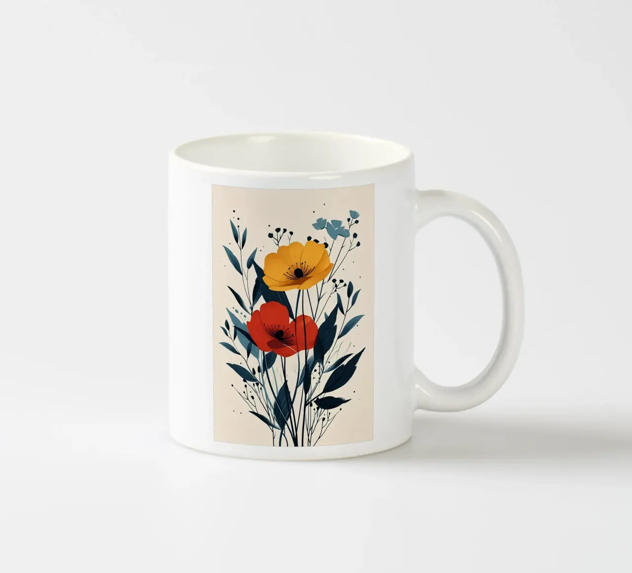 Fiori di sole e di fiamma tazza in ceramica da Jose