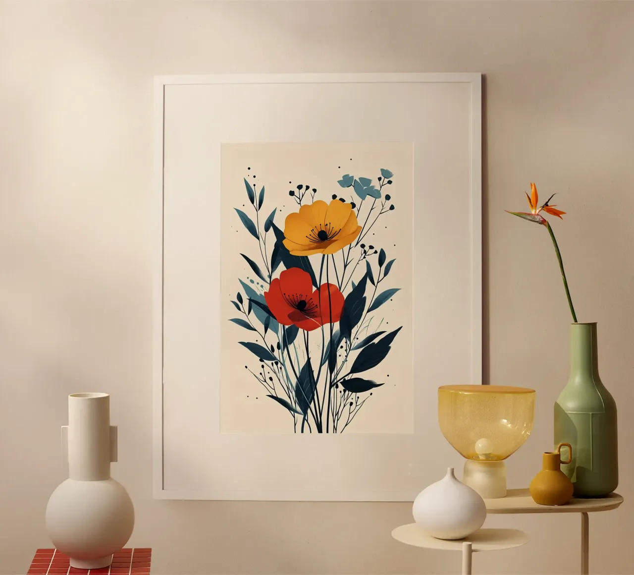 Fiori di sole e di fiamma poster da Jose