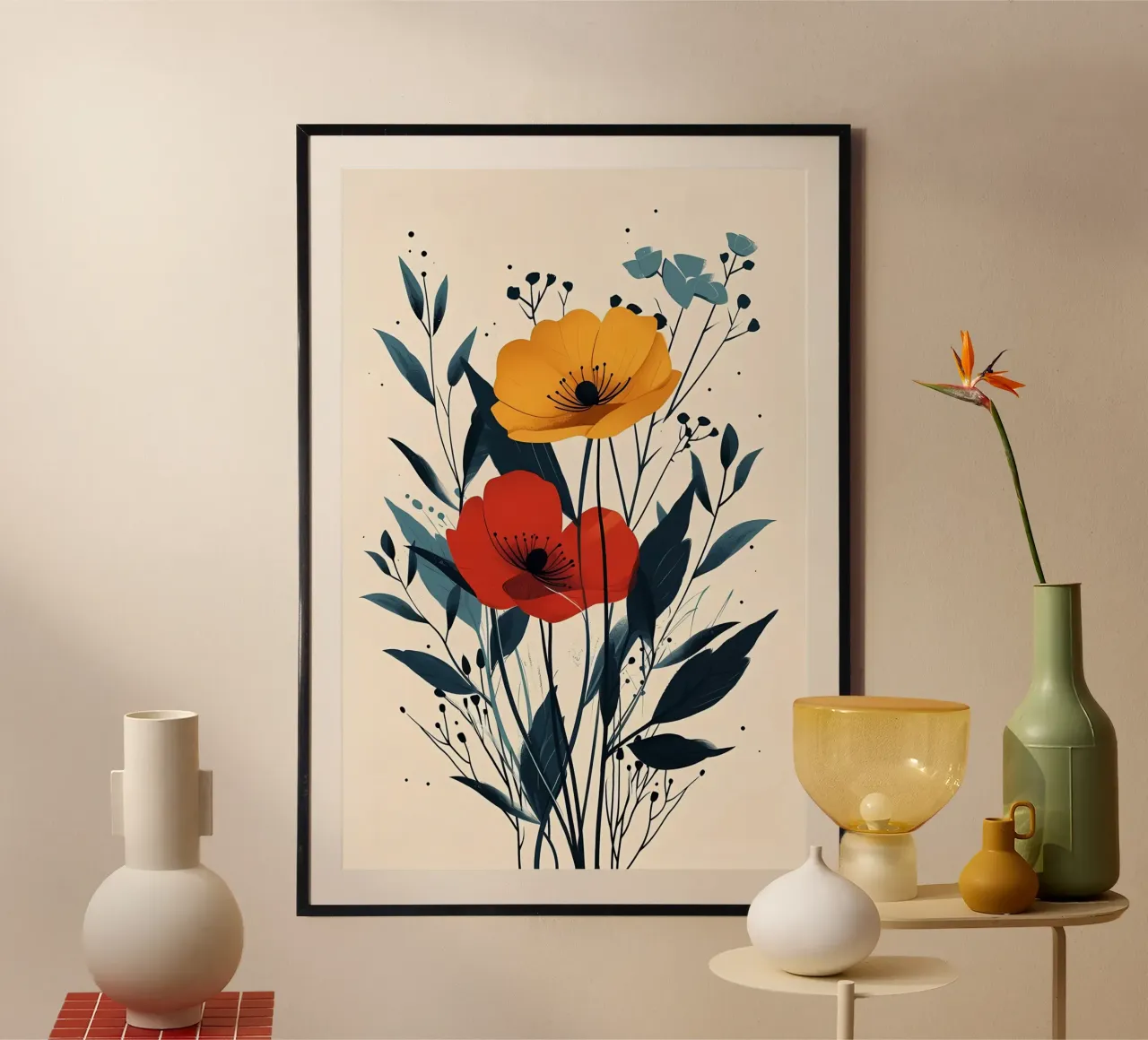 Fiori di sole e di fiamma poster da Jose