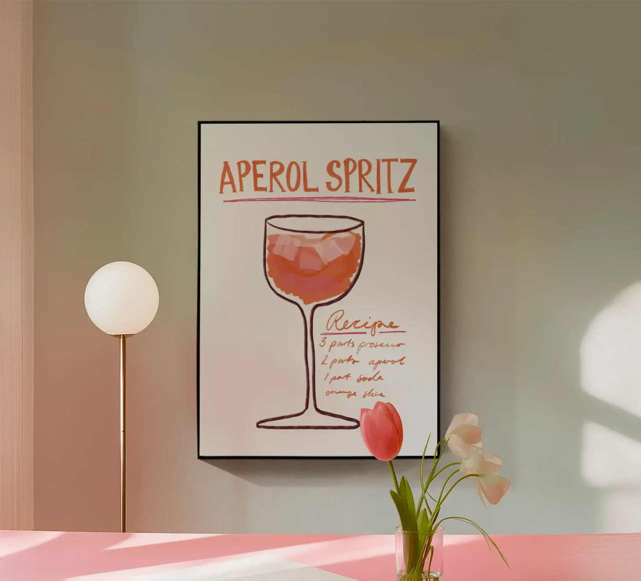 Aperol Spritz plexiglass da Athene Fritsch