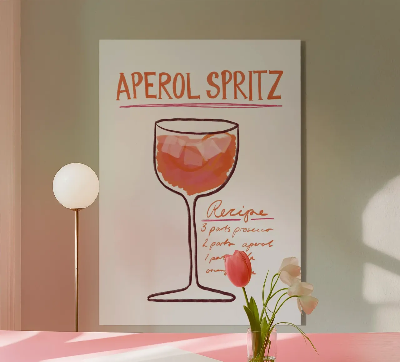 Aperol Spritz plexiglass da Athene Fritsch
