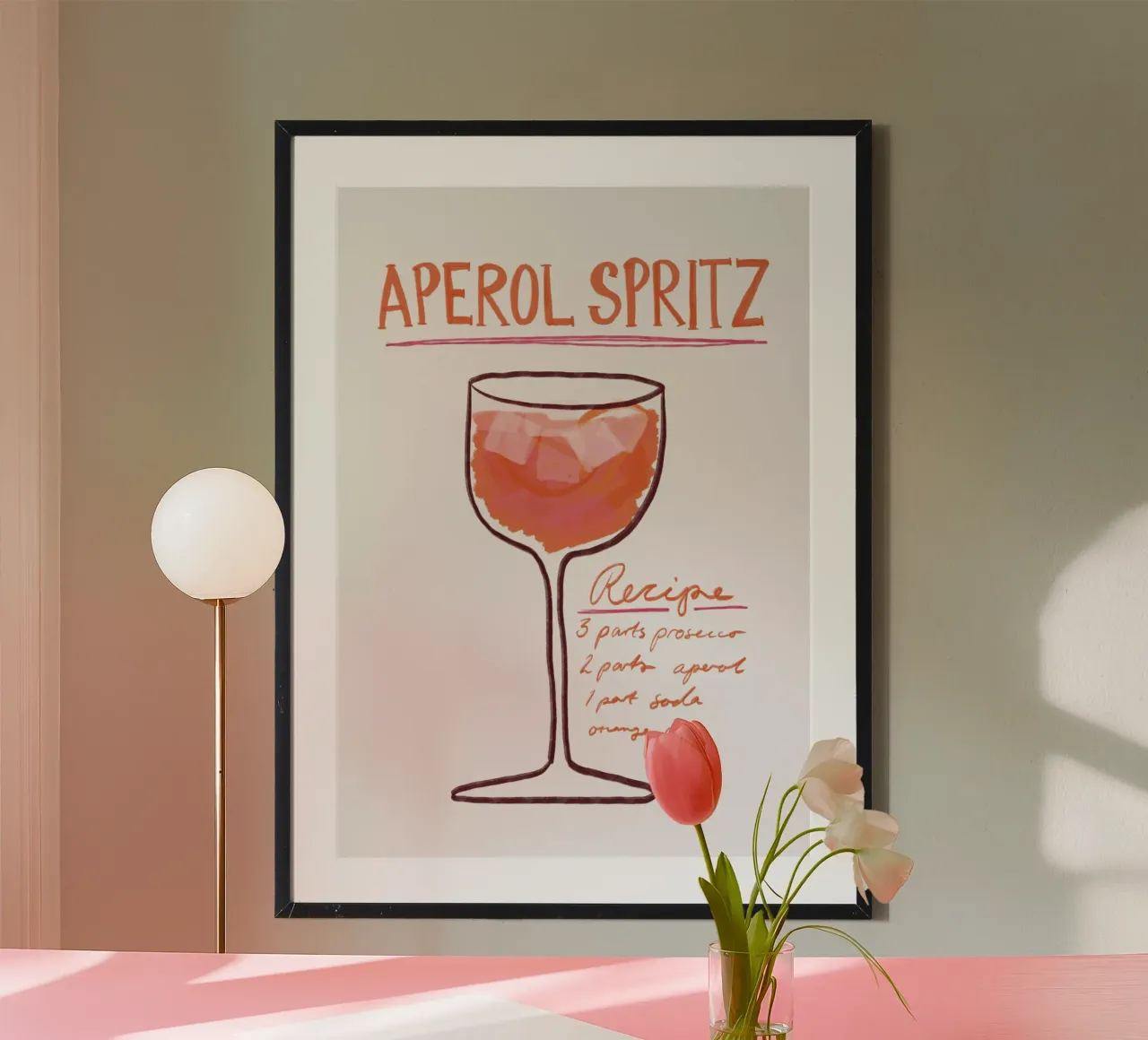 Aperol Spritz carta hahnemühle da Athene Fritsch
