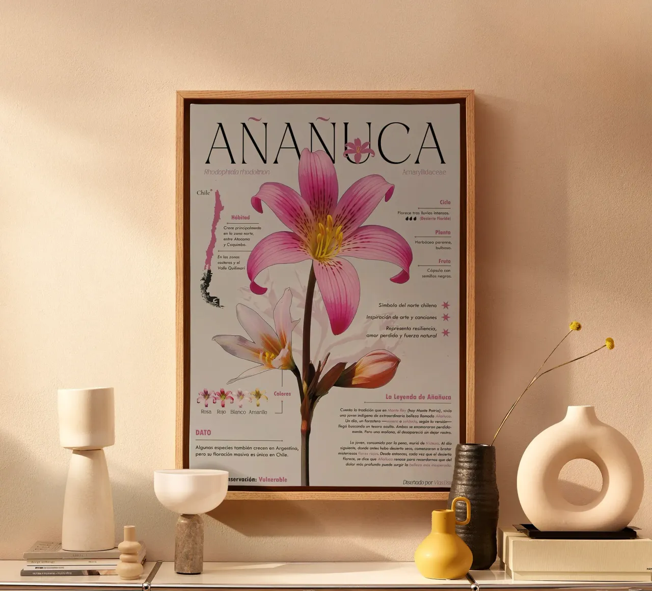 Añañuca tela con Cornice a cassetta da hanna shop
