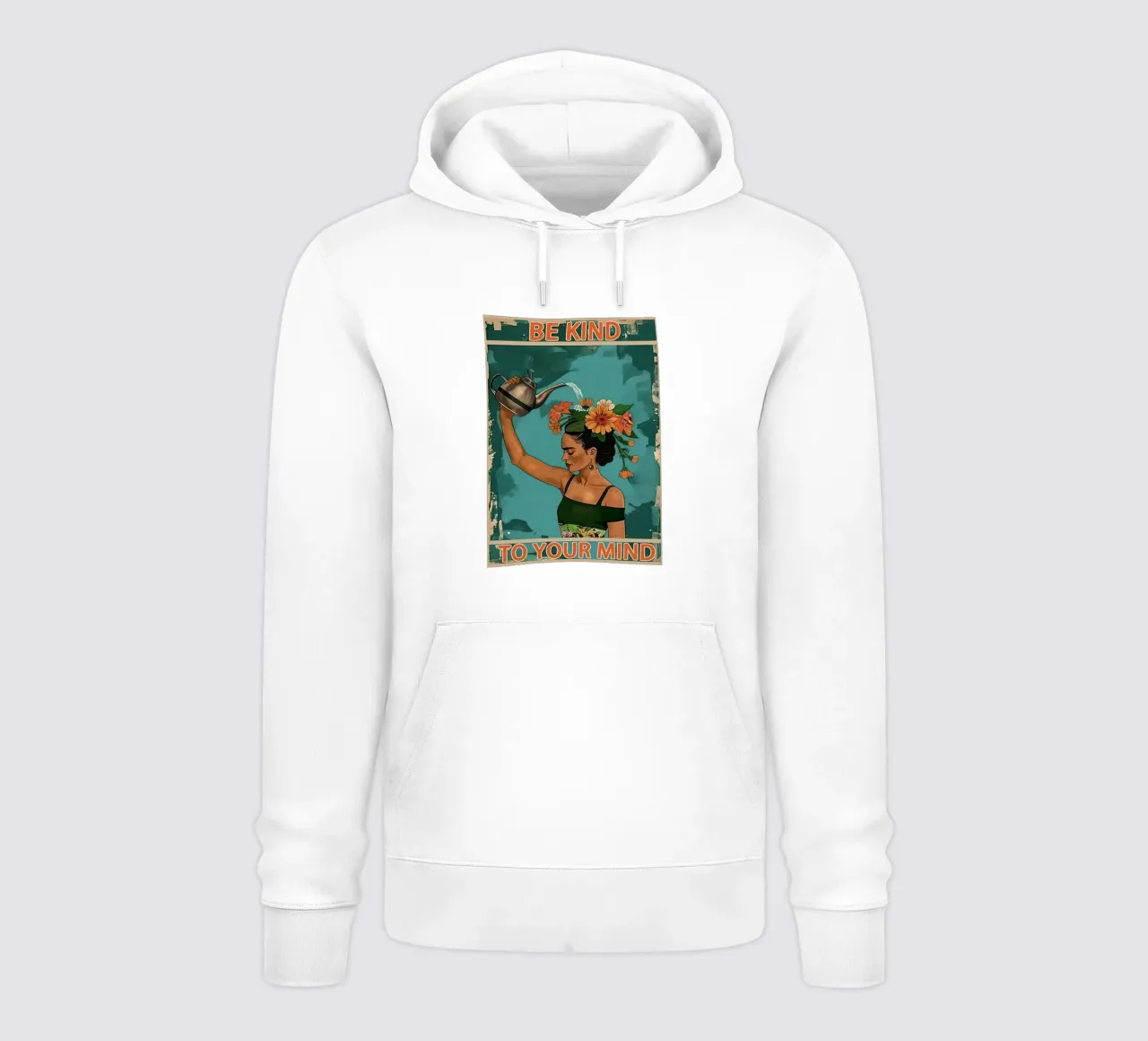 Sé amable con tu mente sudadera con capucha de hanna shop