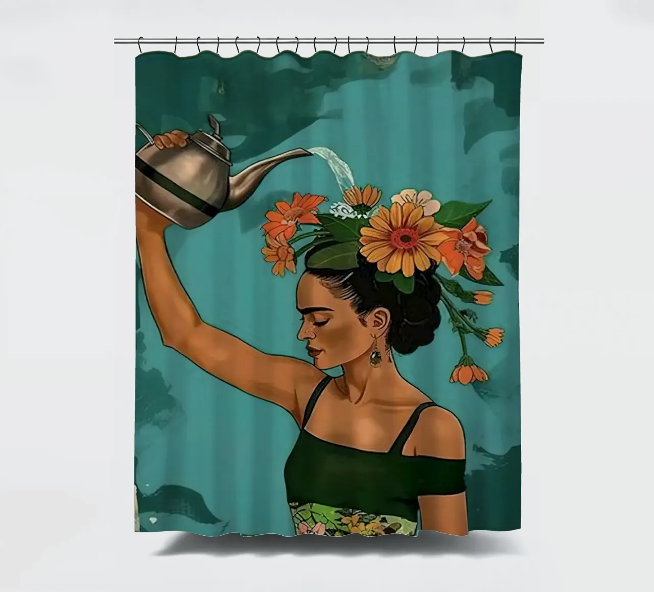 Sé amable con tu mente cortina de baño de hanna shop