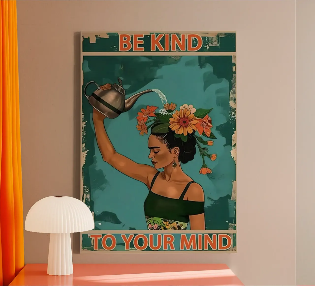 Wees aardig voor je geest canvas met Baklijst van hanna shop