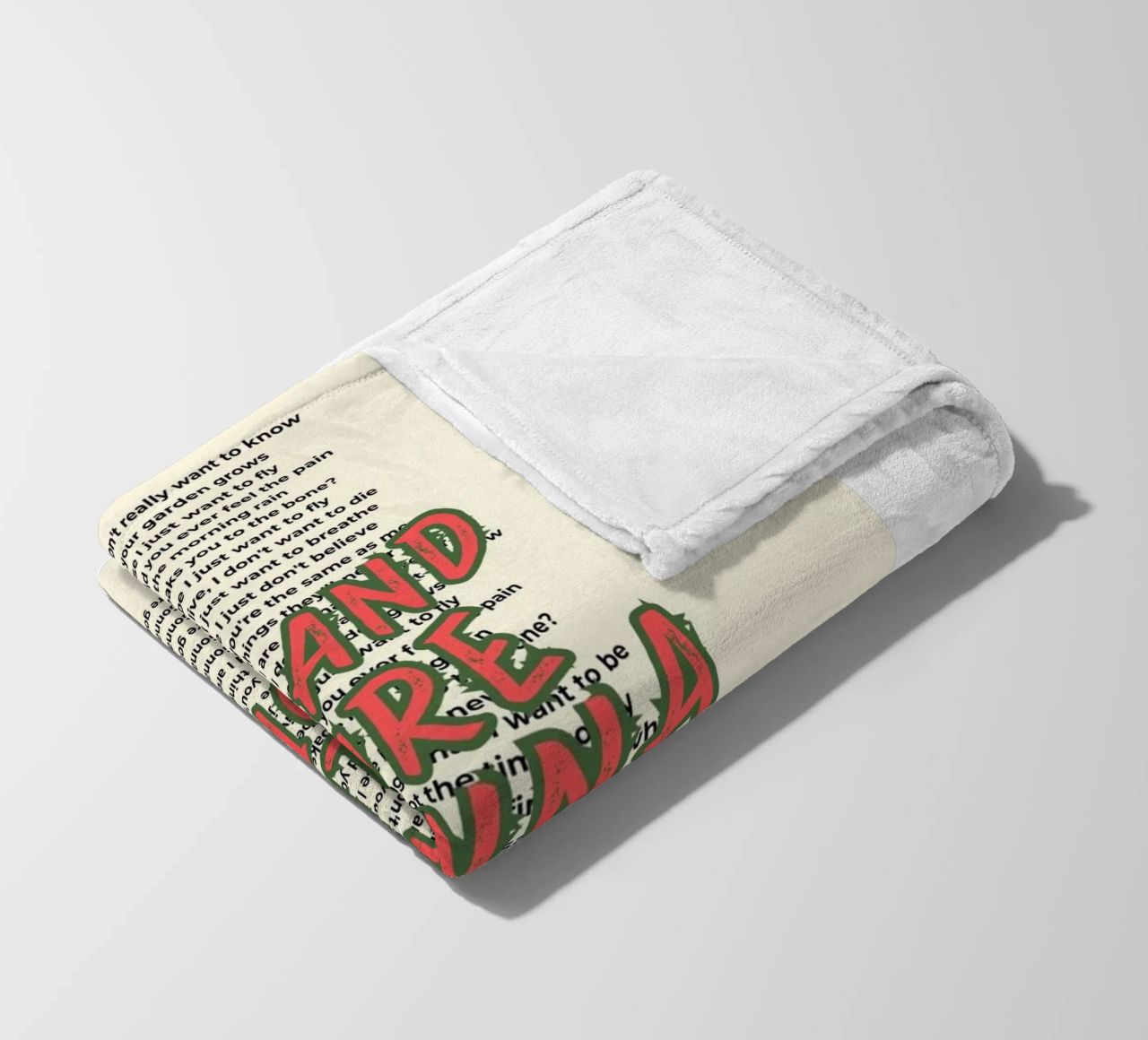 Oasis - Live Forever typography design coperta in pile da Proper job studio