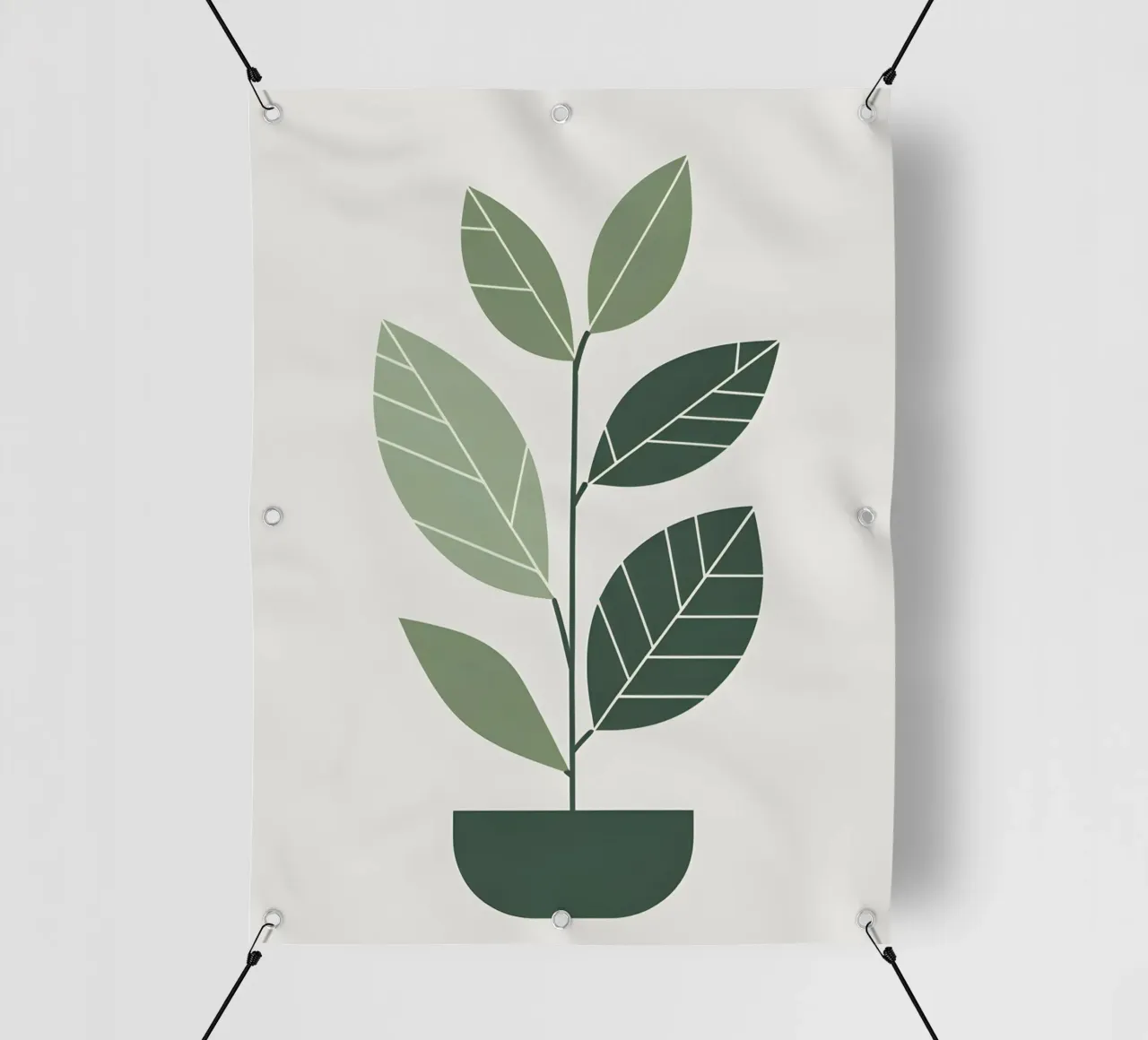 Impianto astratto telo in pvc da Botanical Gallery