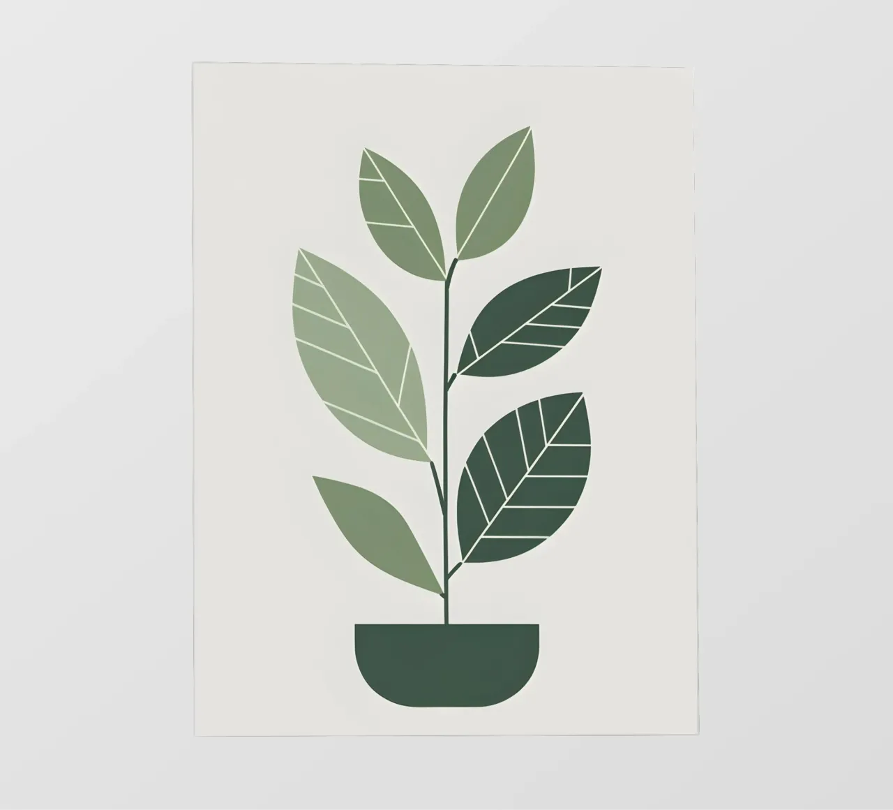 Impianto astratto telo in pvc da Botanical Gallery