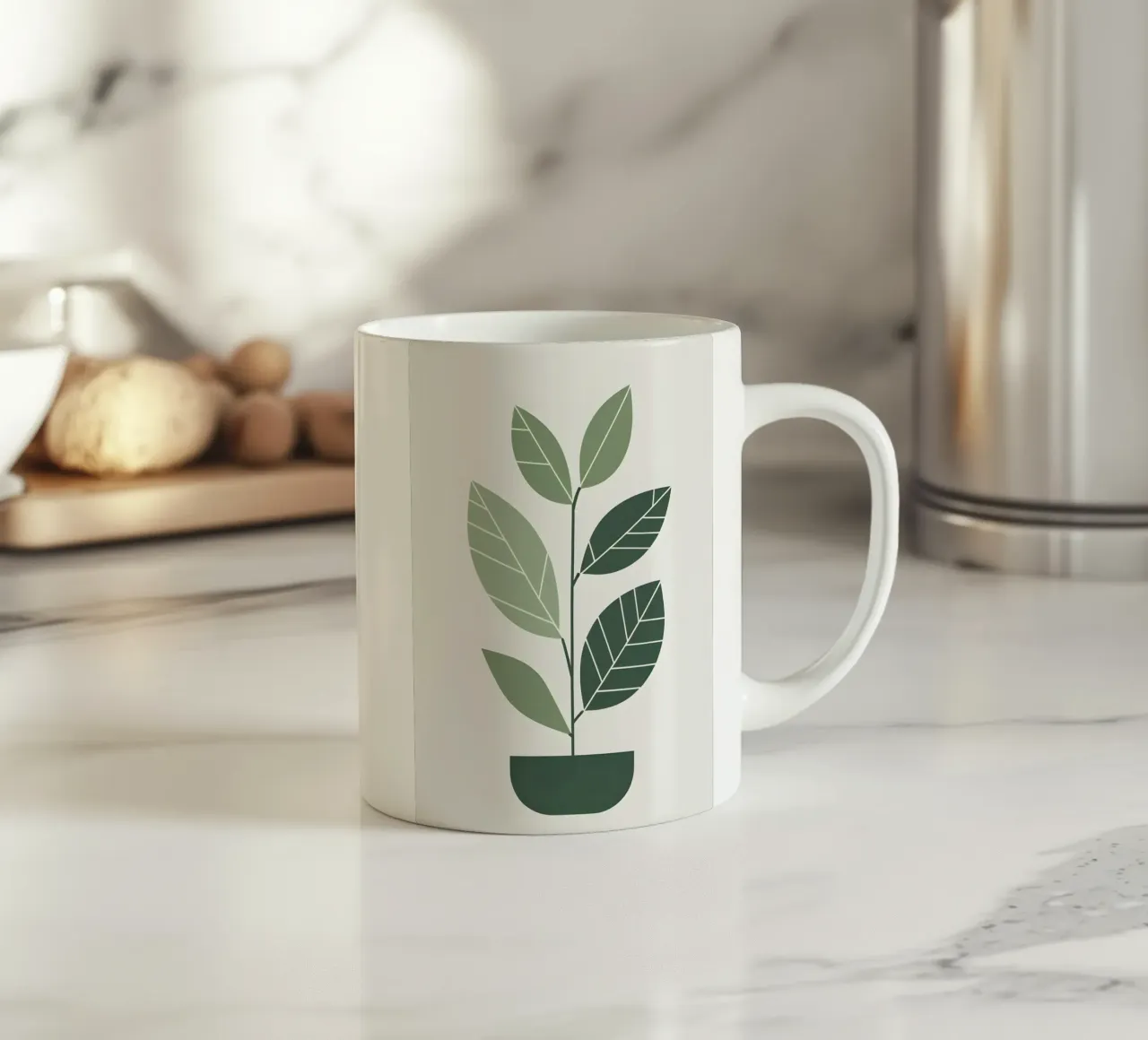 Impianto astratto tazza in ceramica da Botanical Gallery