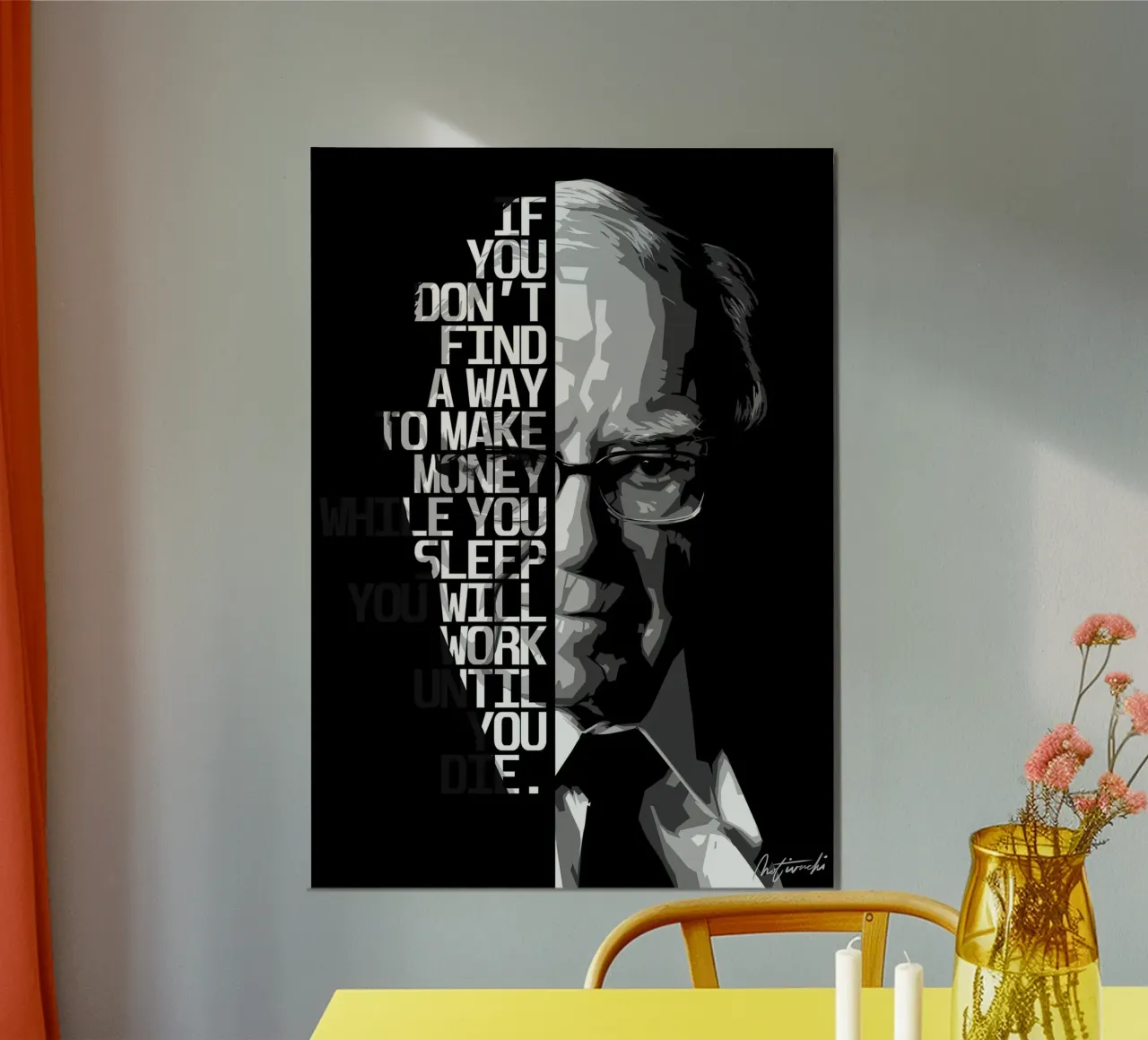 ispirazione poster con telaio in legno da hanna shop