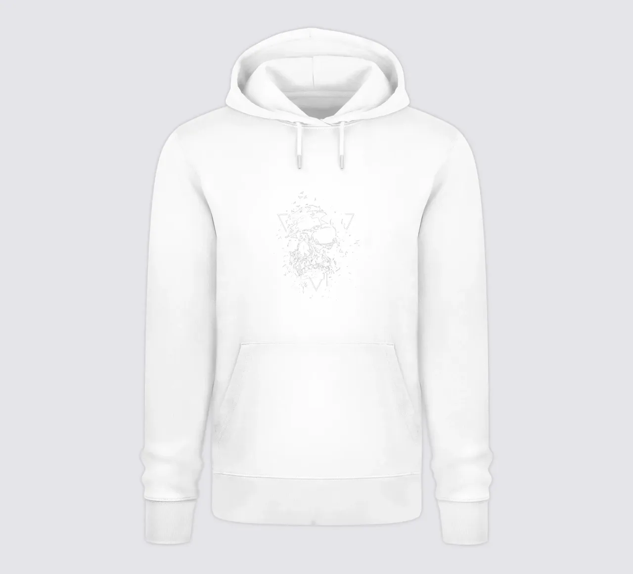 Skull X (b&w) hoodie by Balazs Solti