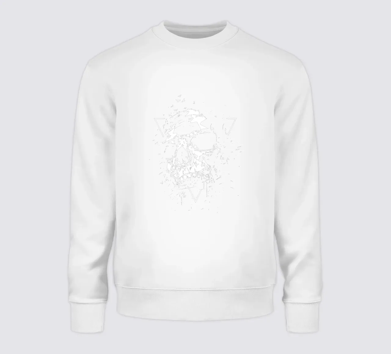 Skull X (b&w) felpa da Balazs Solti