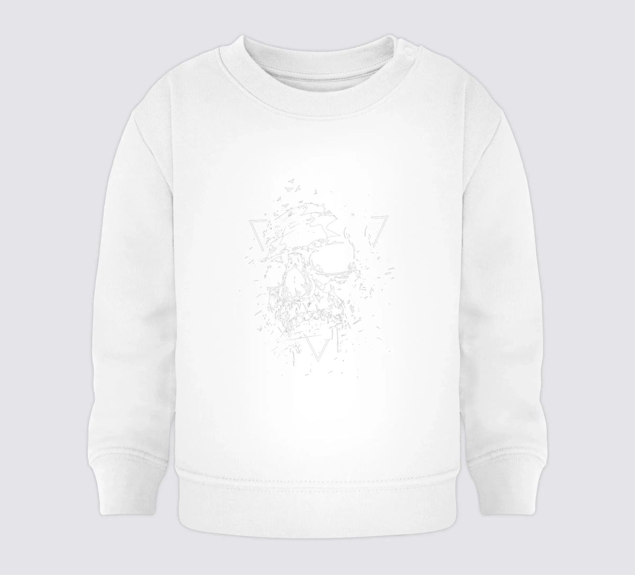 Skull X (b&w) felpa neonato da Balazs Solti