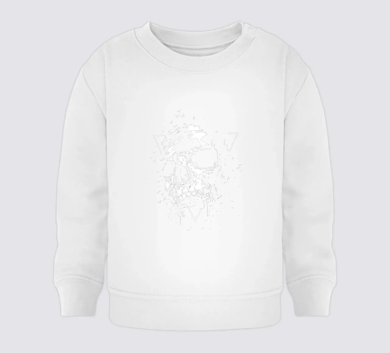 Skull X (b&w) felpa neonato da Balazs Solti