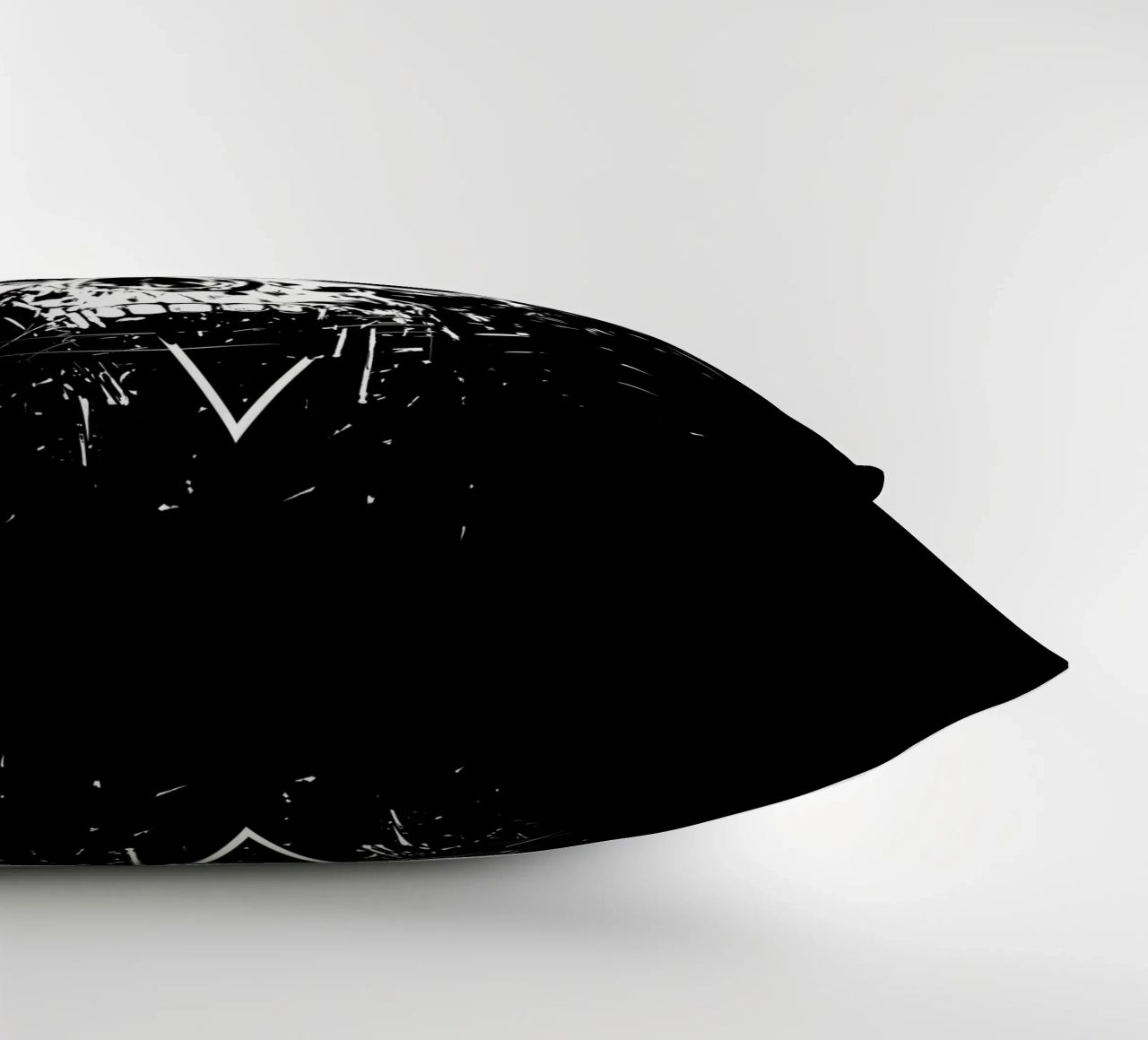 Skull X (b&w) cuscino da Balazs Solti