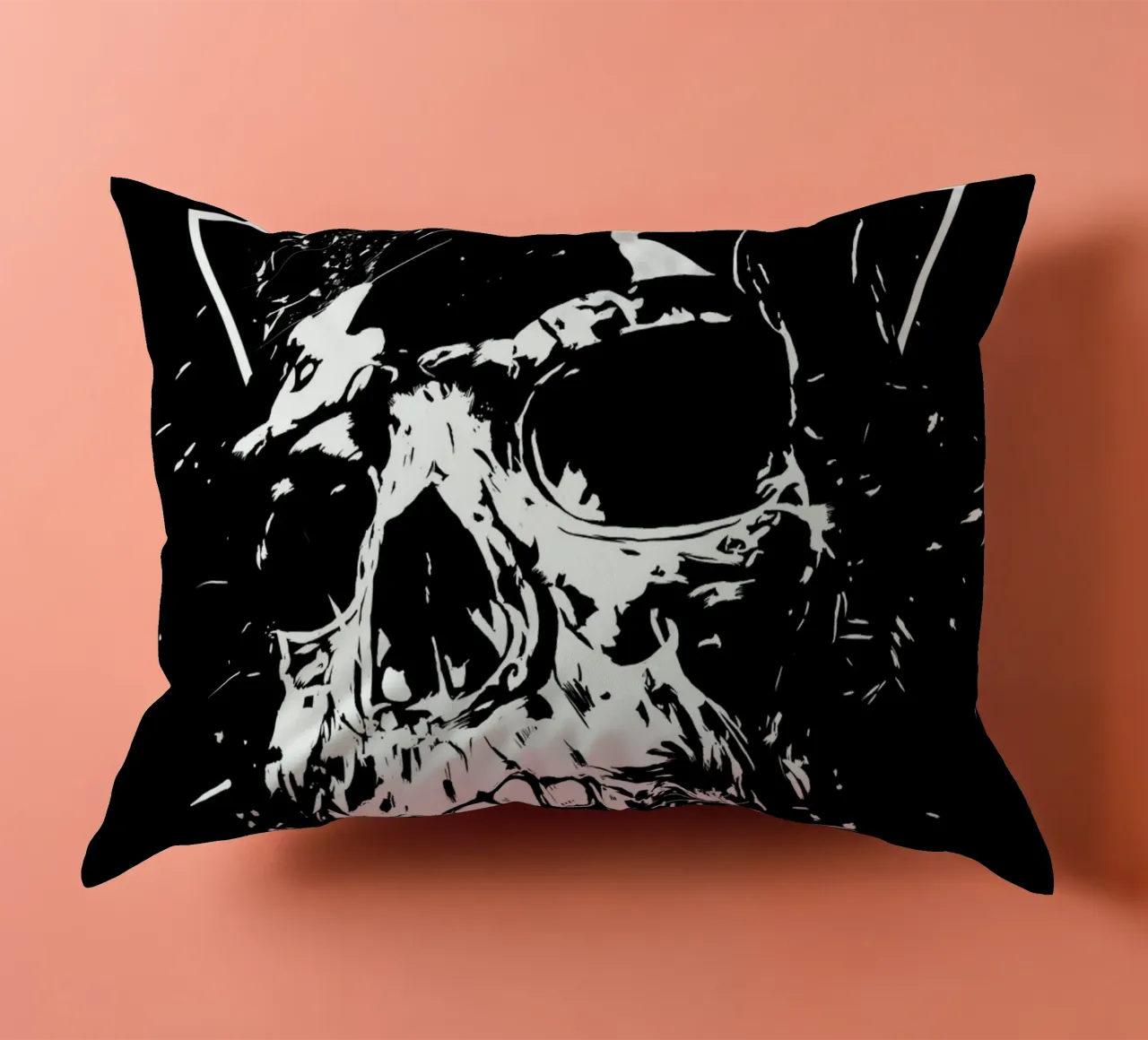 Skull X (b&w) cojín de Balazs Solti