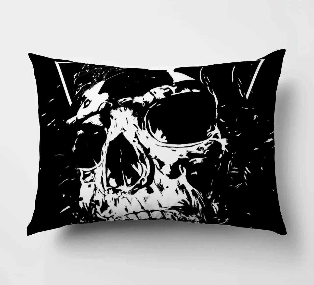 Skull X (b&w) cojín de Balazs Solti