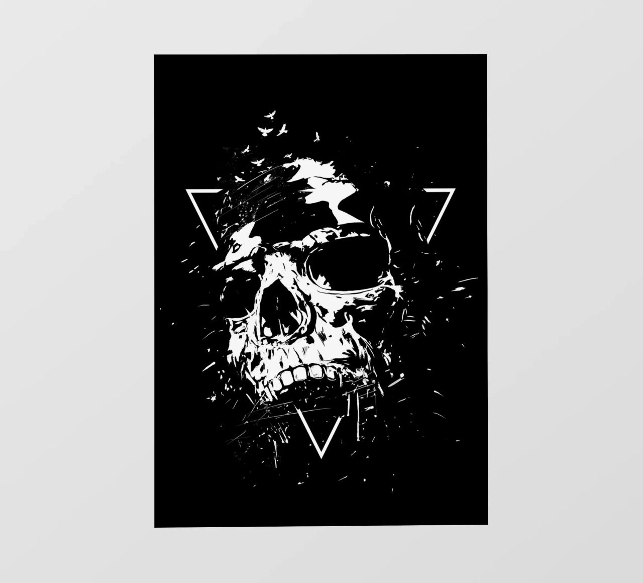 Skull X (b&w) pellicola backlit da Balazs Solti