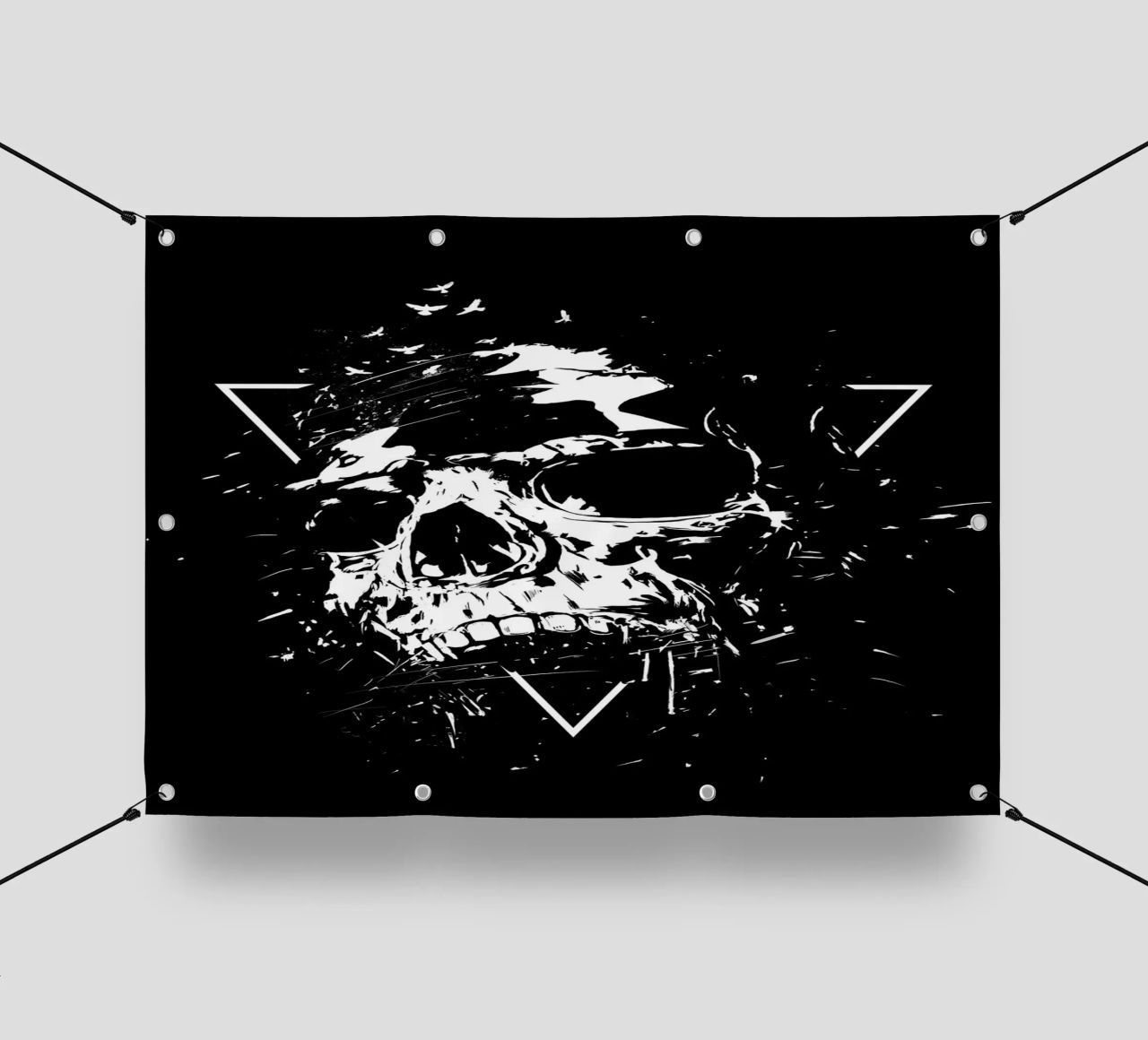 Skull X (b&w) telo in pvc da Balazs Solti