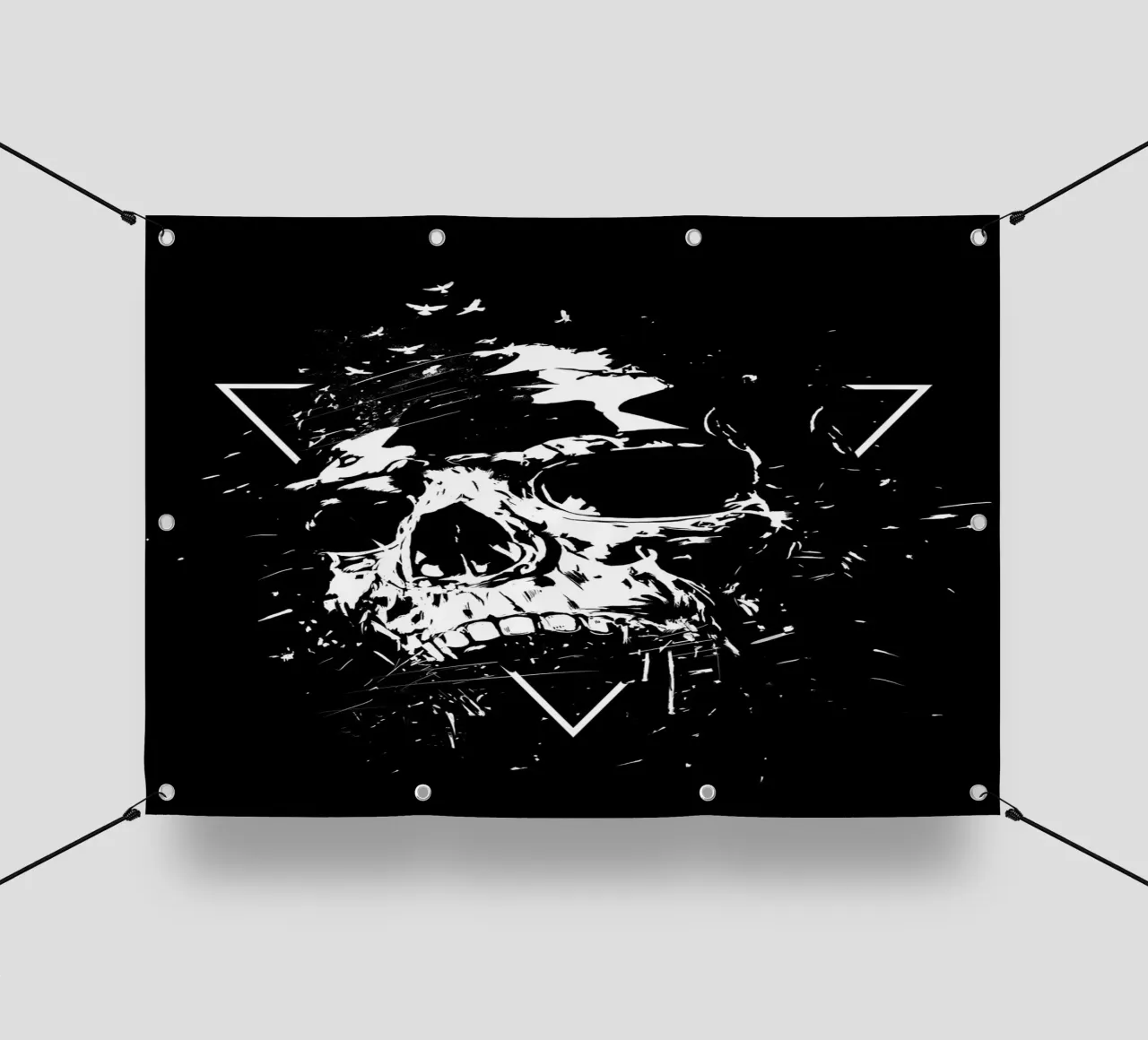 Skull X (b&w) telo in pvc da Balazs Solti
