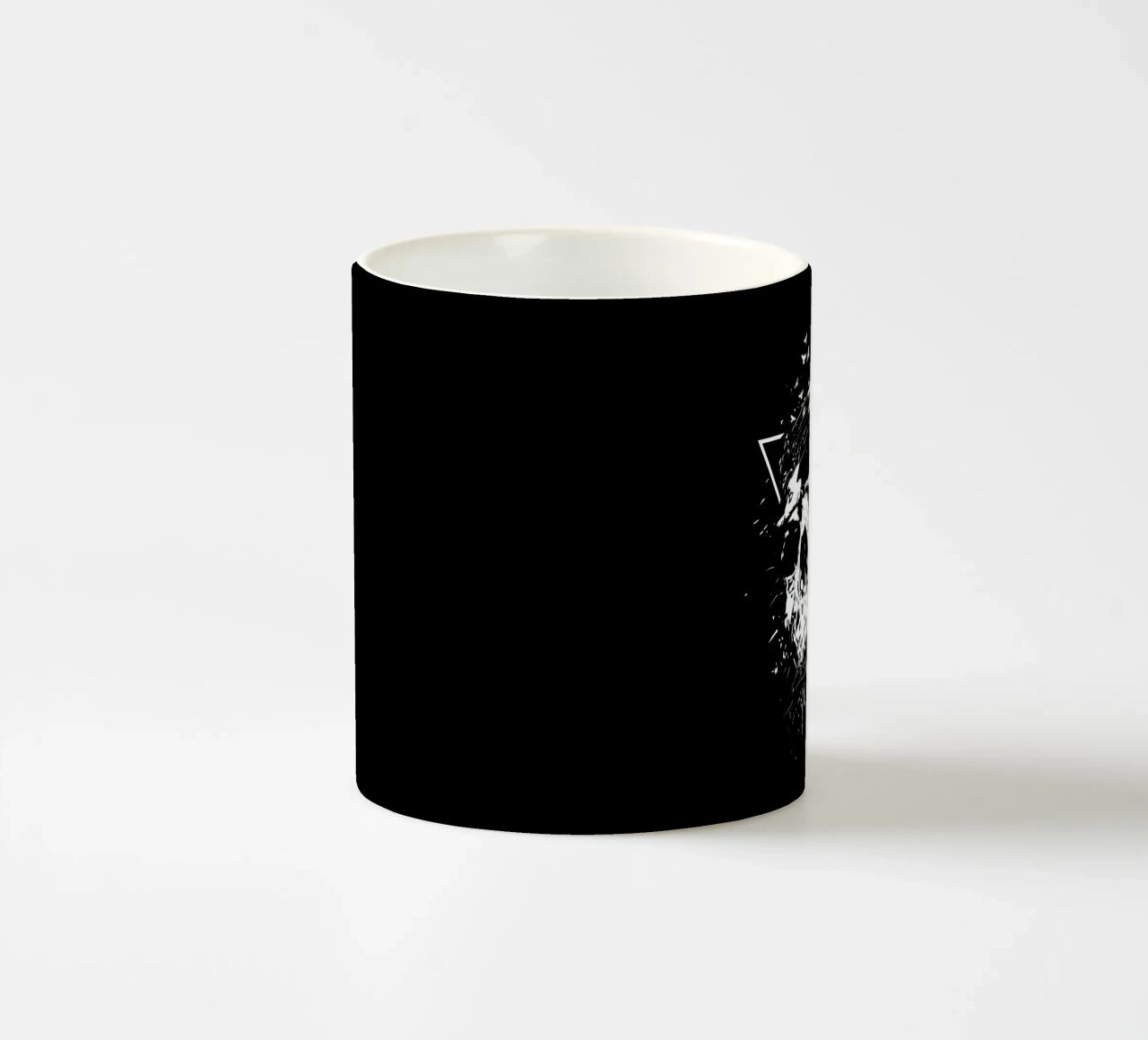 Skull X (b&w) tazza in ceramica da Balazs Solti