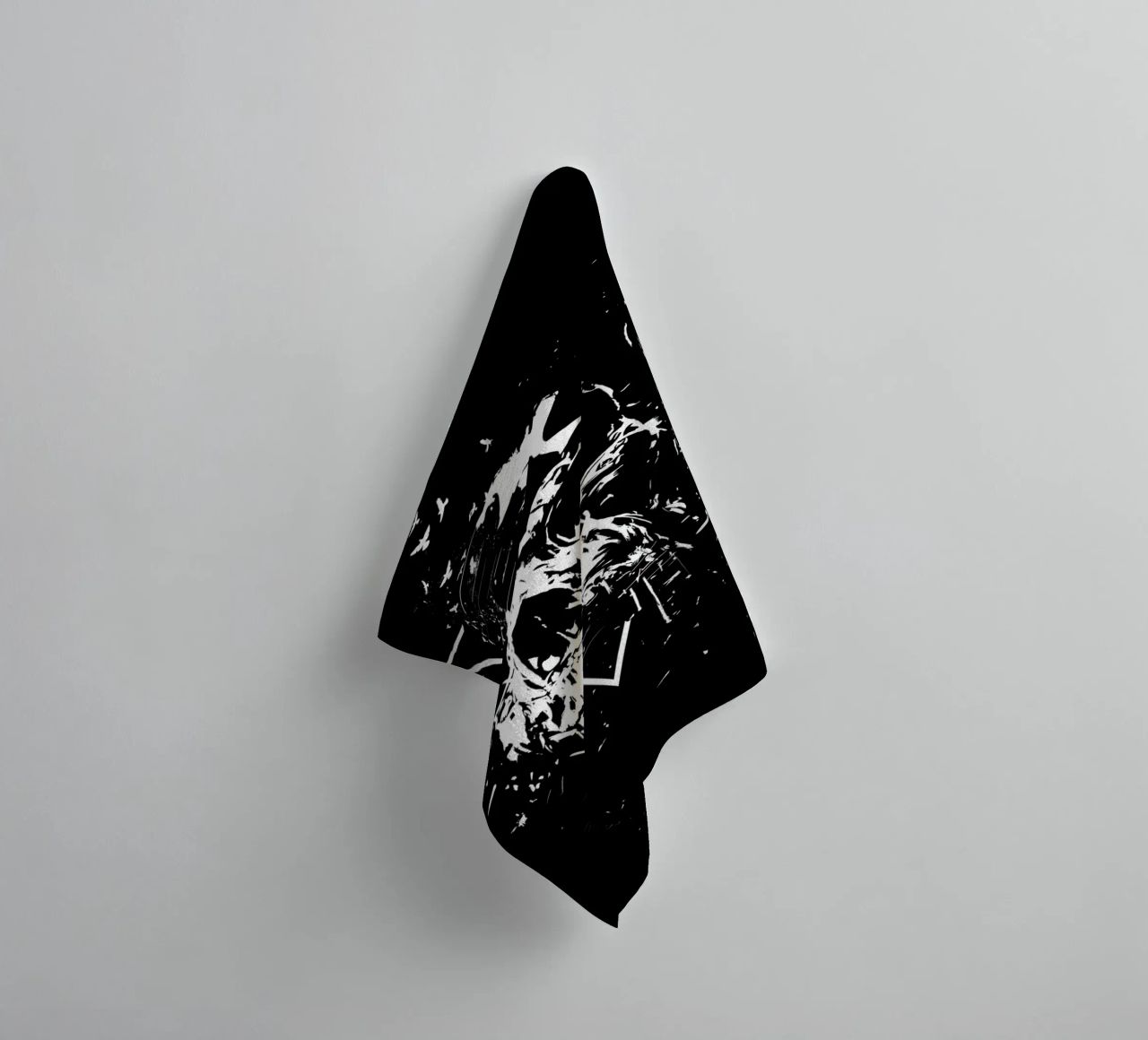 Skull X (b&w) asciugamano da bagno da Balazs Solti