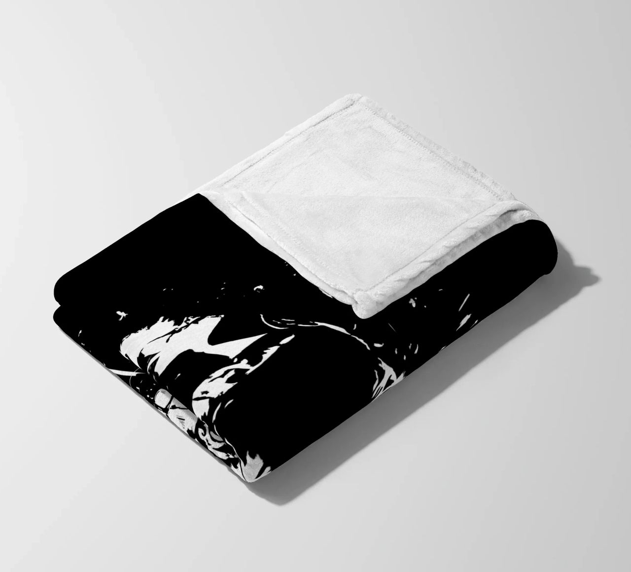 Skull X (b&w) coperta in pile da Balazs Solti