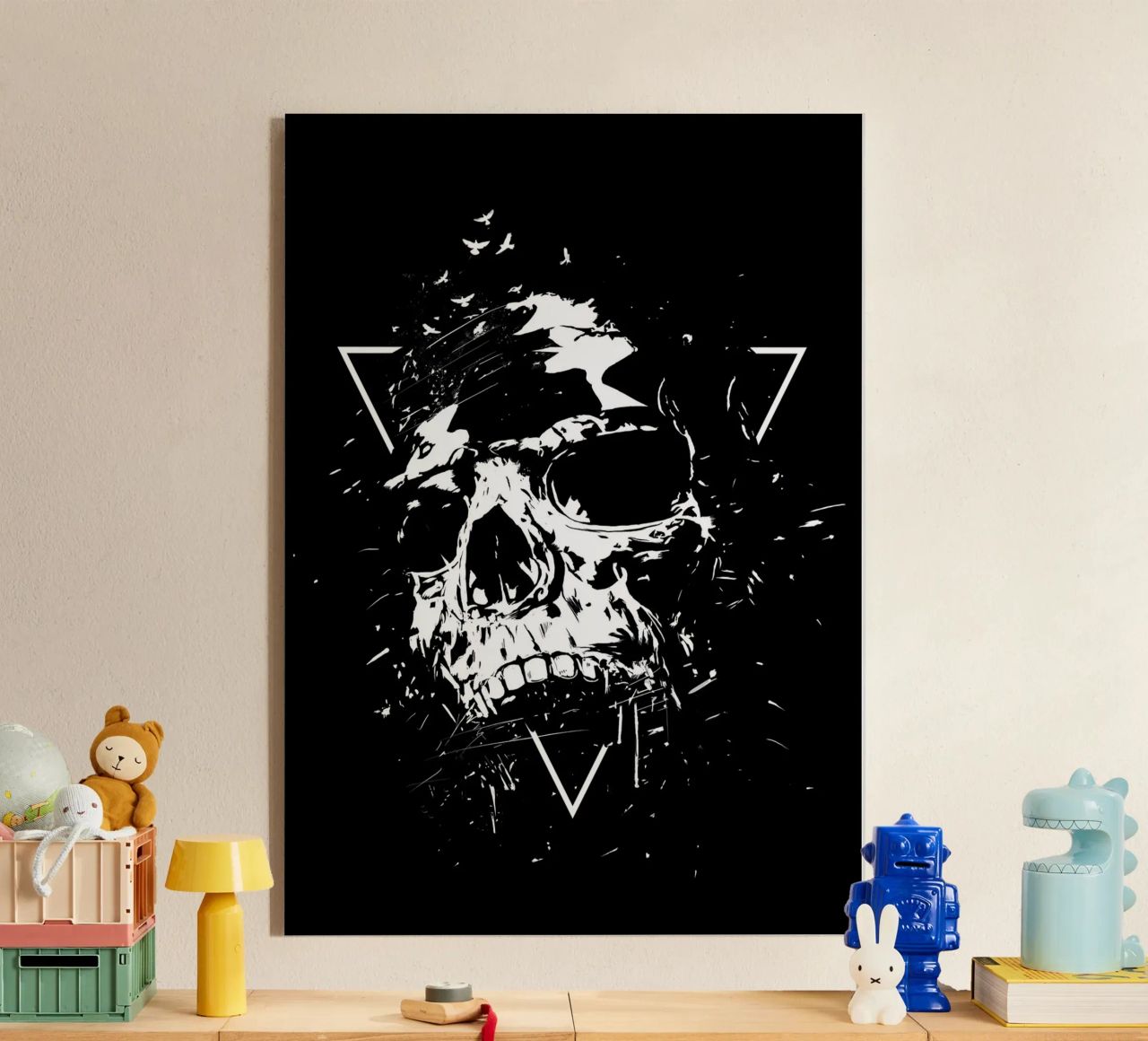 Skull X (b&w) plexiglass da Balazs Solti