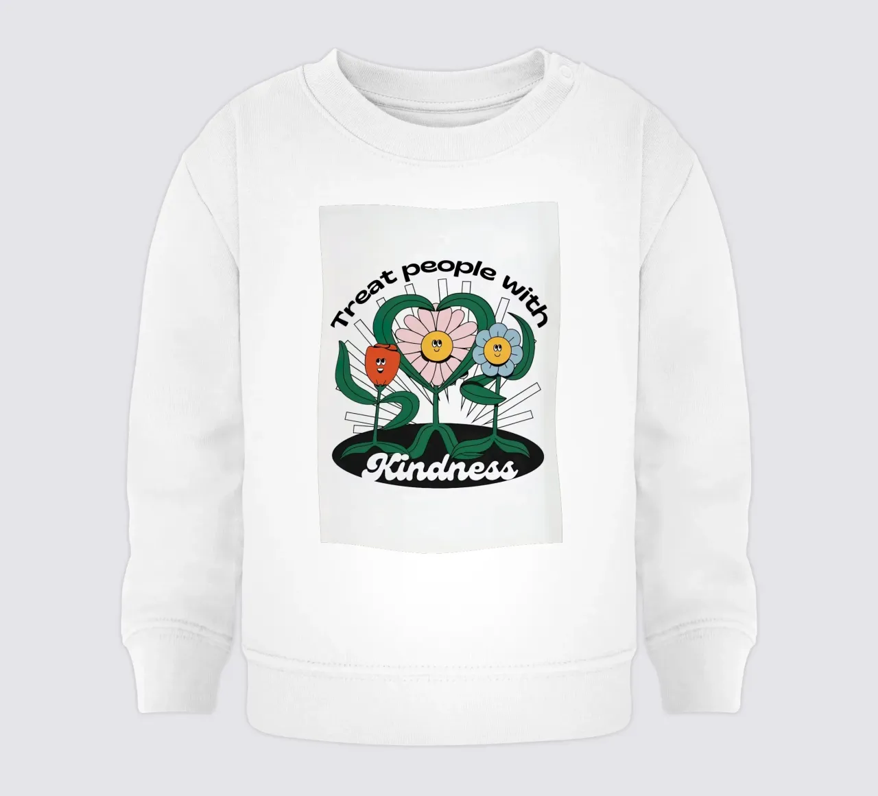 Trattare le persone con gentilezza felpa neonato da hanna shop