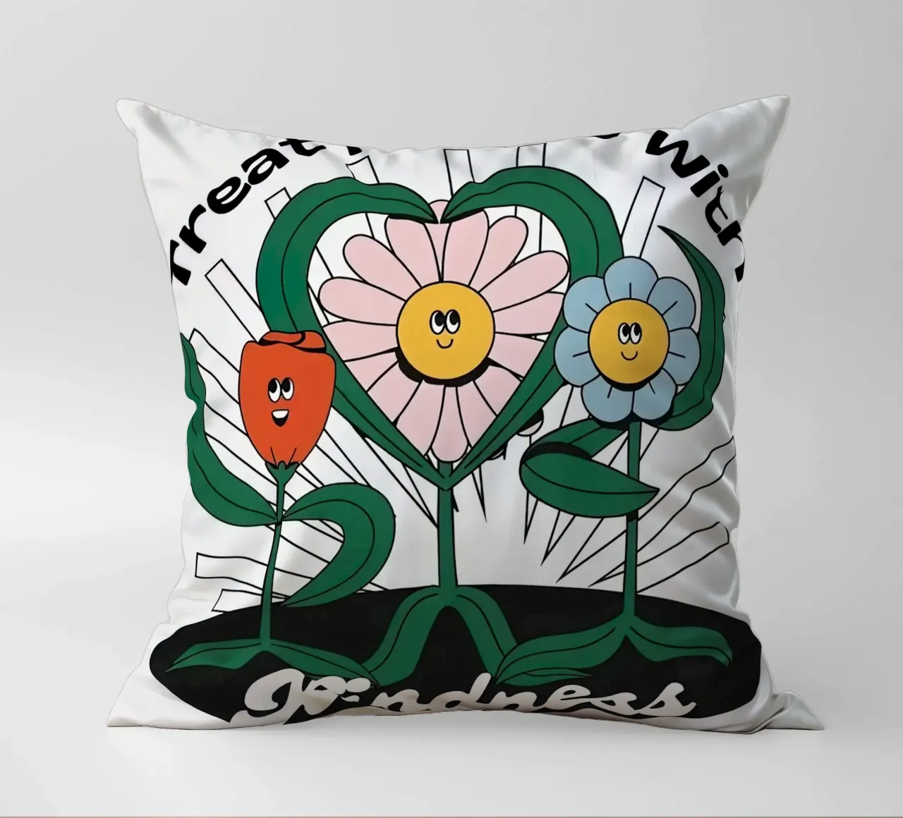 Trattare le persone con gentilezza cuscino da hanna shop