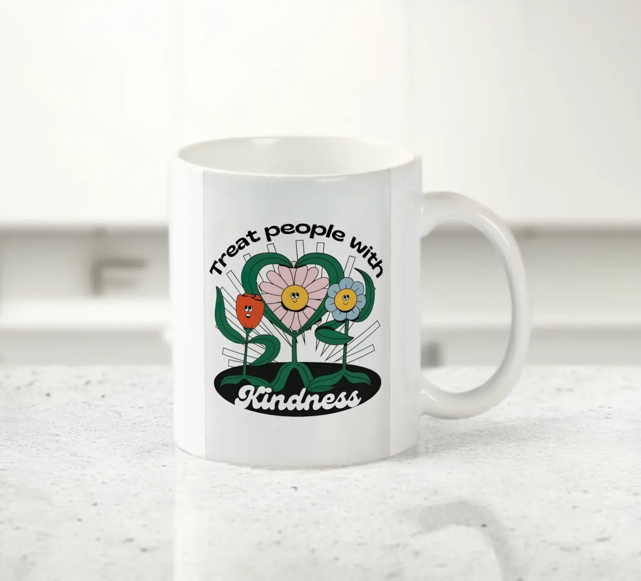Trattare le persone con gentilezza tazza in ceramica da hanna shop