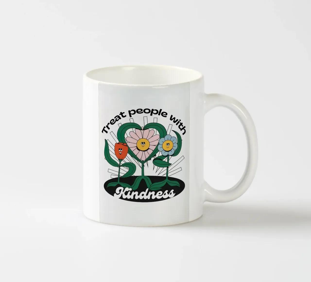 Trattare le persone con gentilezza tazza in ceramica da hanna shop