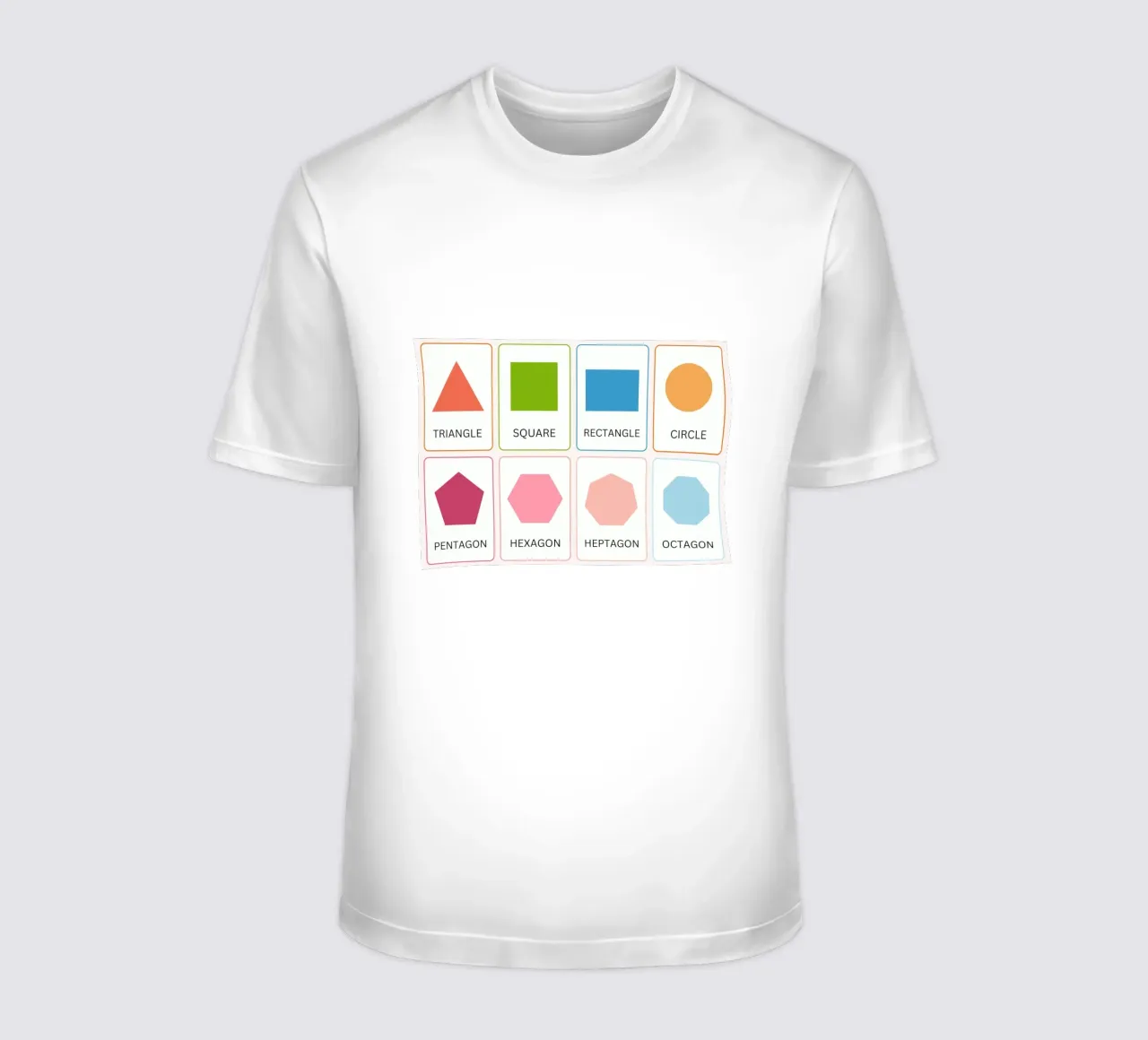 Poster didattico sulle forme geometriche - Arte in classe per la matematica t-shirt da vintagepod