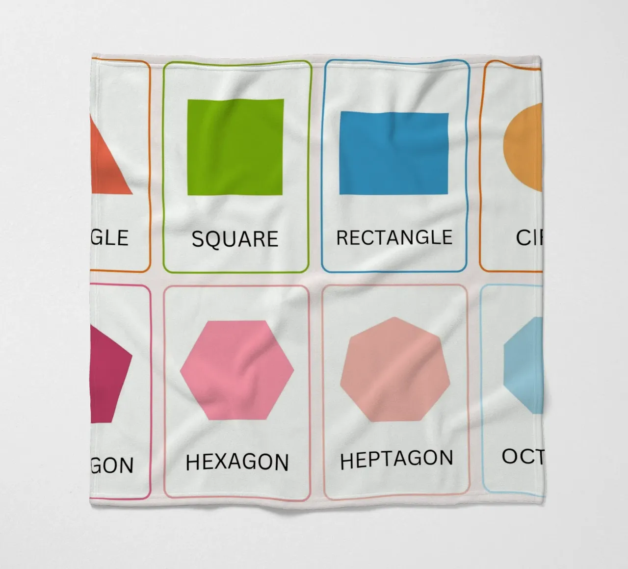 Poster didattico sulle forme geometriche - Arte in classe per la matematica coperta in pile da vintagepod