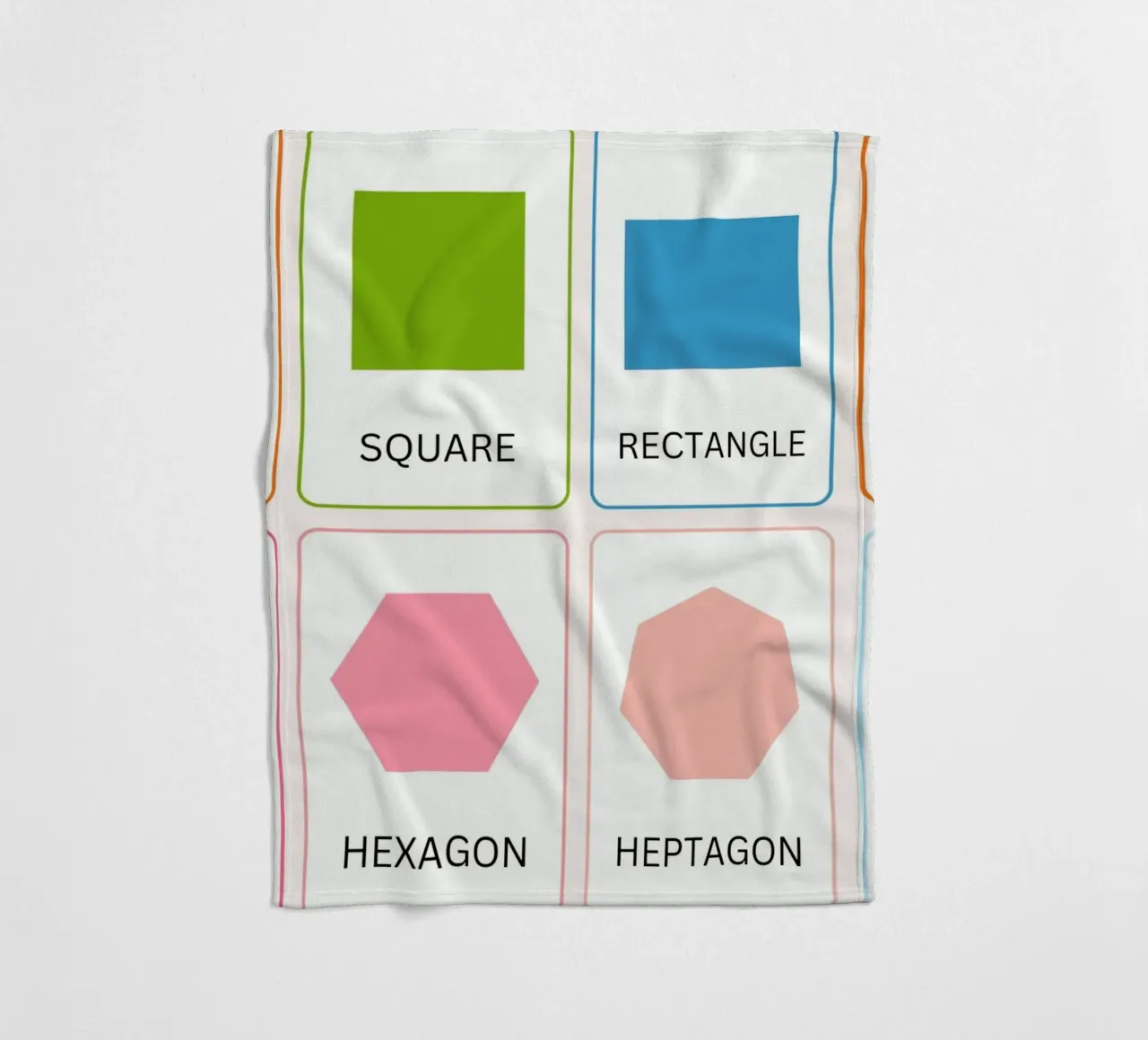 Poster didattico sulle forme geometriche - Arte in classe per la matematica coperta in pile da vintagepod
