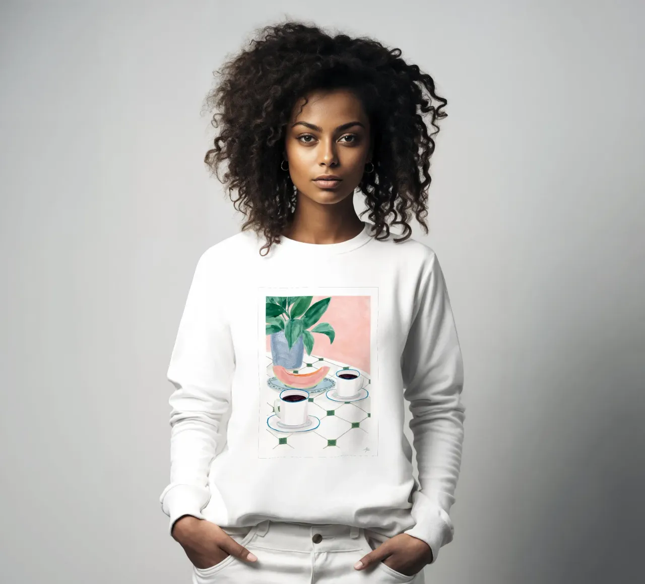 Mattine al melone felpa da hanna shop