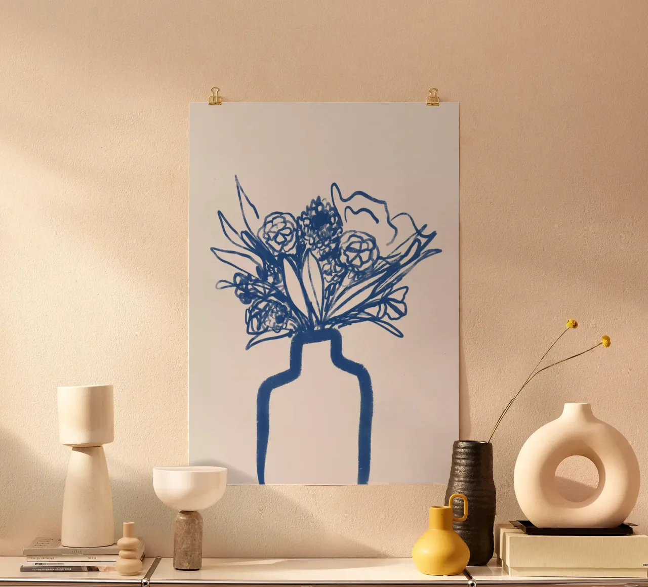 Fleurs dans un vase poster de Athene Fritsch