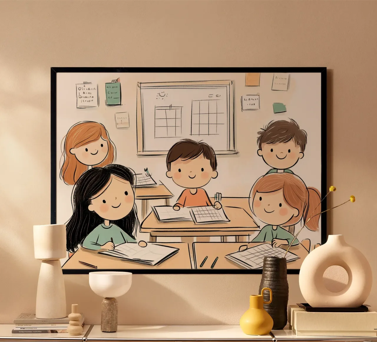 Poster didattico per la classe - Arte per lo studio e il divertimento dei bambini poster da vintagepod