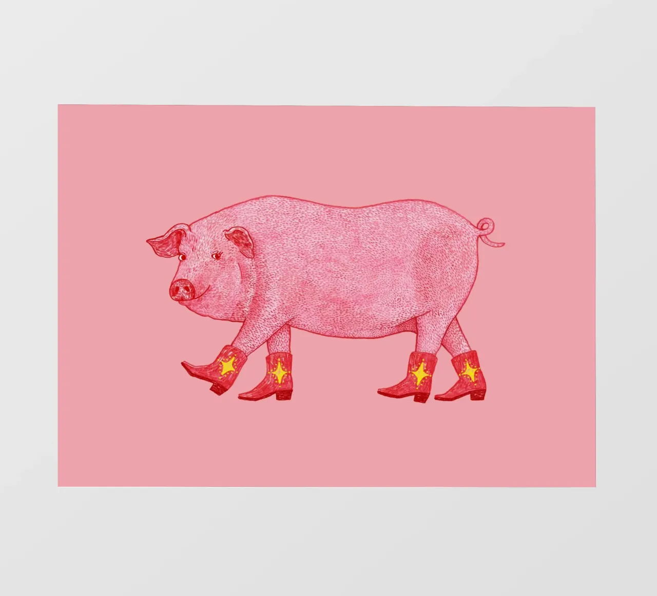 Marjorie The Pig pellicola backlit da AnyoneCanYeehaw