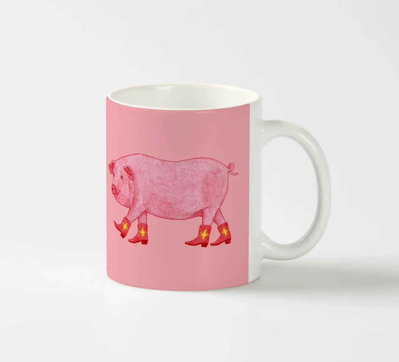 Marjorie The Pig tazza in ceramica da AnyoneCanYeehaw