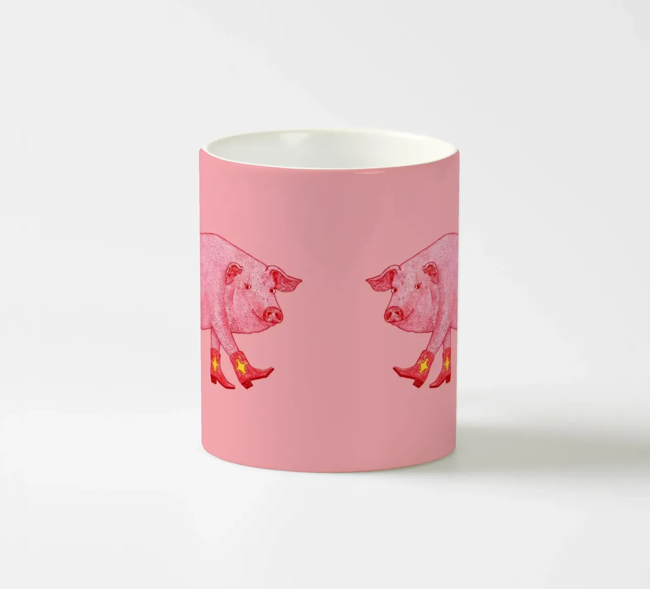 Marjorie The Pig tazza in ceramica da AnyoneCanYeehaw