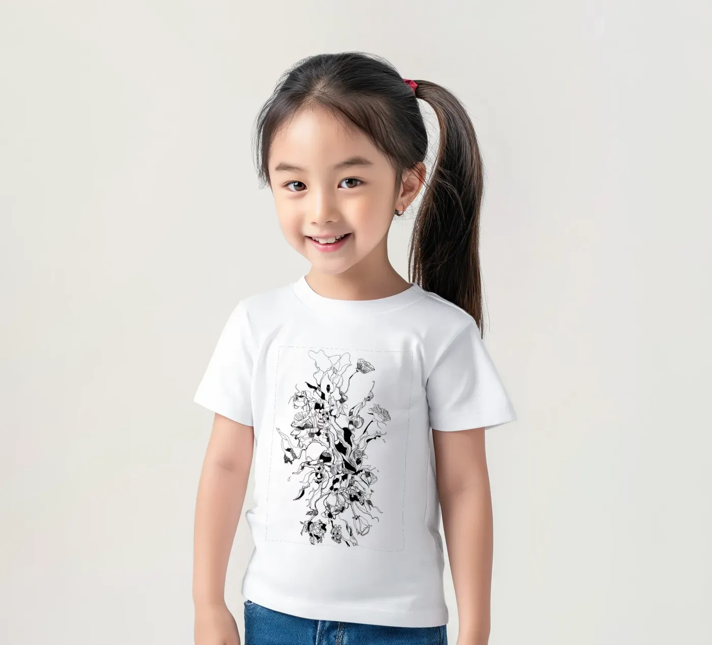 flowers t-shirt bambini da k i m