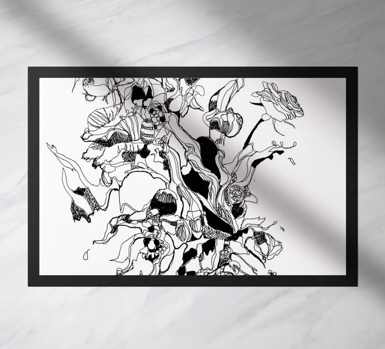 flowers doormat by k i m