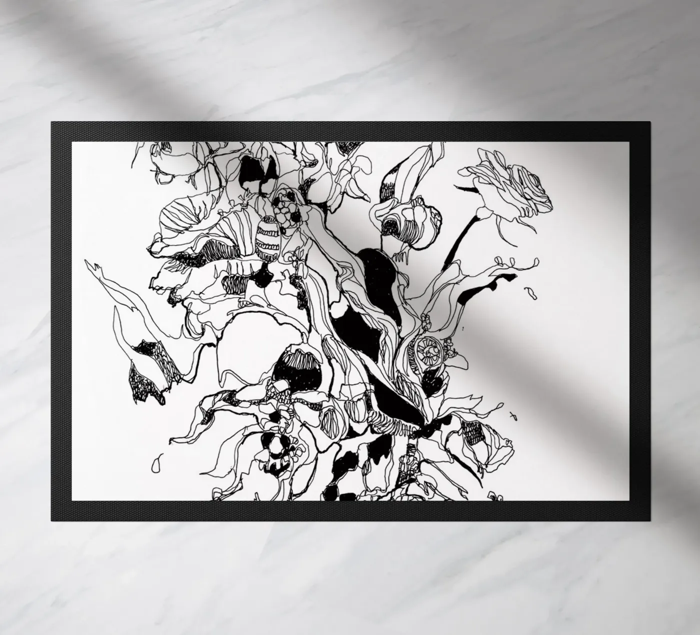 flowers deurmat van k i m