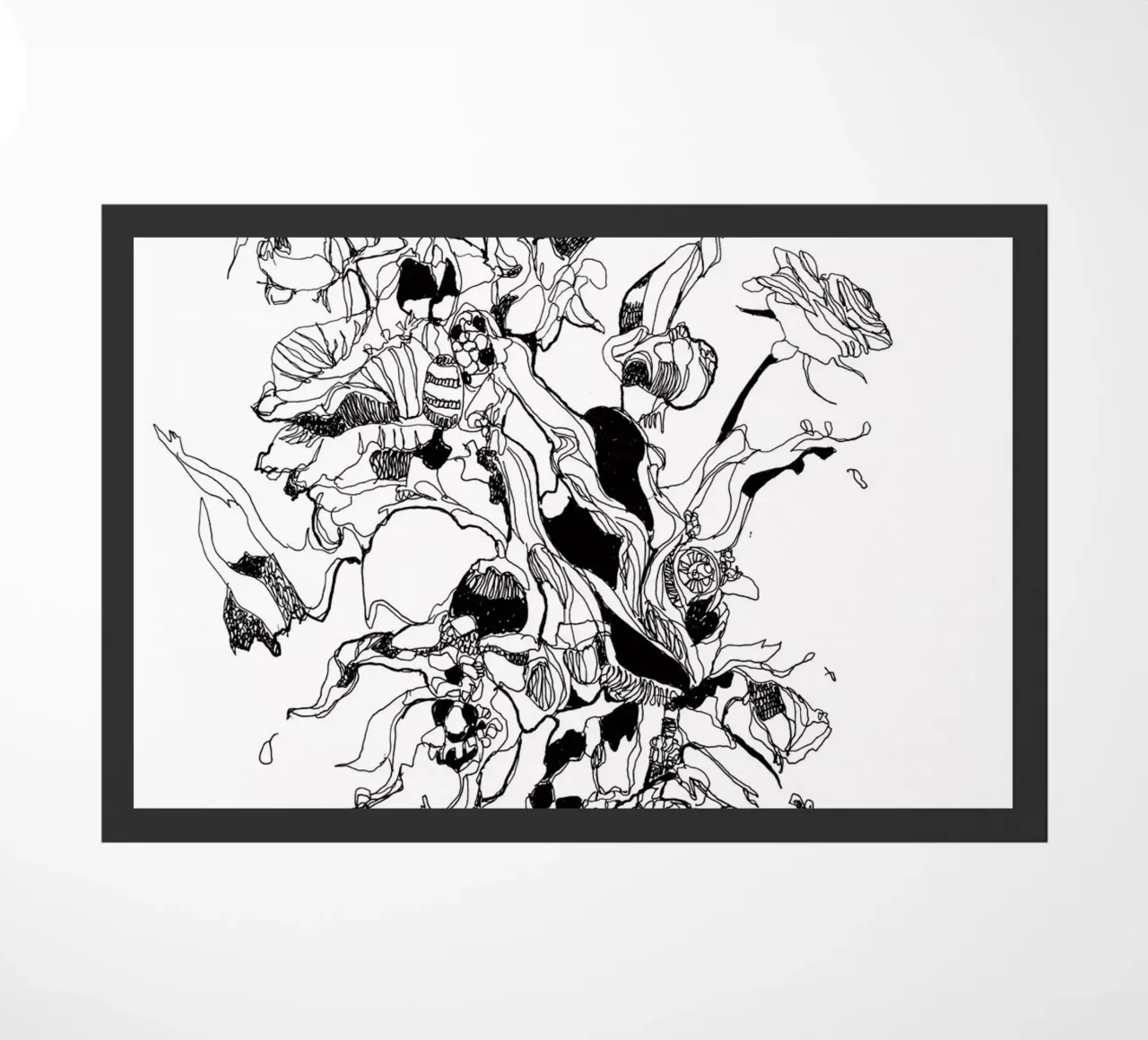 flowers doormat by k i m