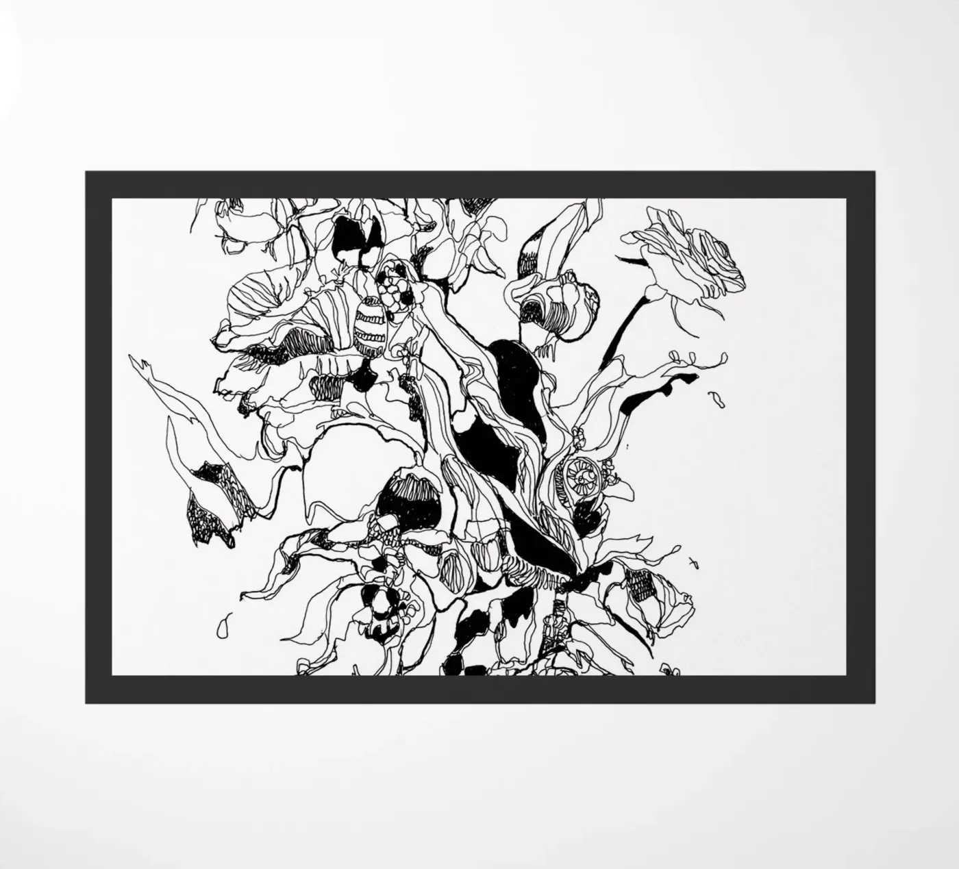 flowers deurmat van k i m